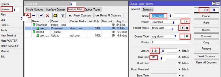 Tutorial MikroTik : Pembagian Bandwidth Dengan Queue Tree